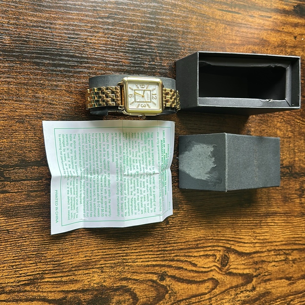 Gossip Two-Tone Rectangular Watch - Picture 6 of 6
